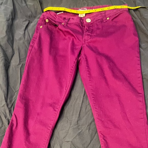Mossimo Petite Size 6 Skinny Jeans in Fuscia - Picture 6 of 7